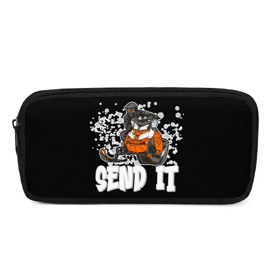 Send It Ride Like You Stole It Snowmobile Pencil Cases