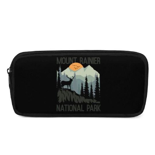 Mount Rainier National Park Mountains Deer Pencil Cases