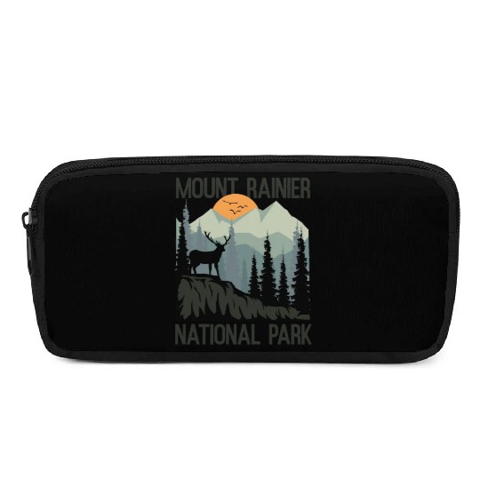 Mount Rainier National Park Mountains Deer Pencil Cases