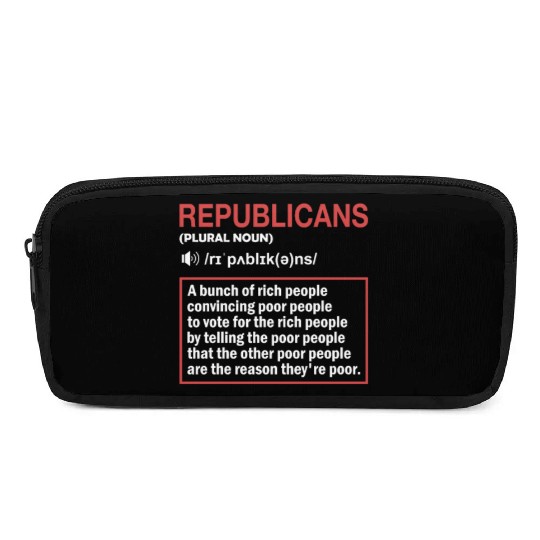 Anti Republicans Definition - Democrat Liberal Pencil Cases