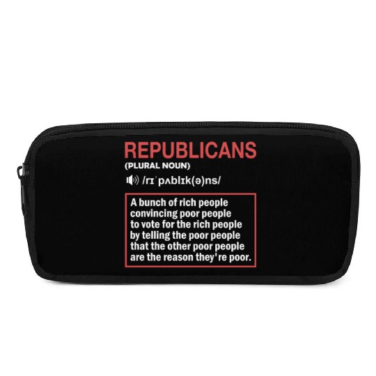 Anti Republicans Definition - Democrat Liberal Pencil Cases