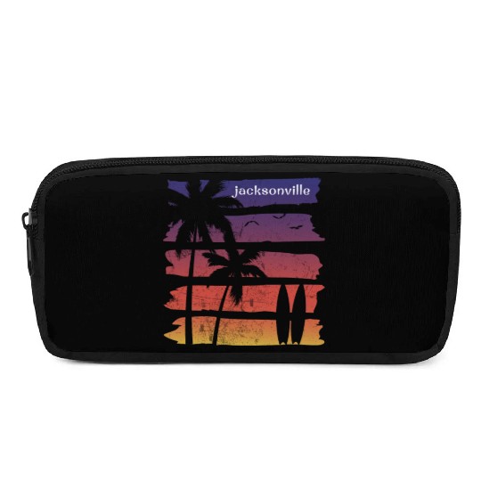 Cool Jacksonville Florida Surfing Fan Beach Palm Pencil Cases