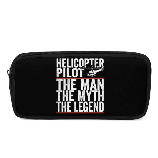Aviator The Man The Myth The Legend Helicopter Pencil Cases