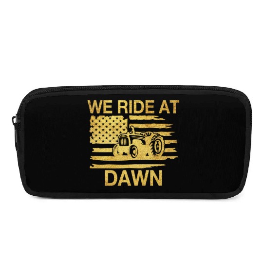 We Ride At Dawn Dad Lawn Mower Make Laugh Day Yard Pencil Cases
