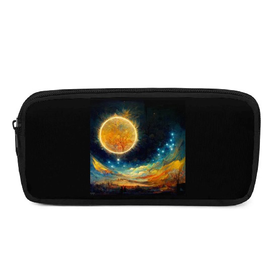 Full moon and Sun Pencil Cases