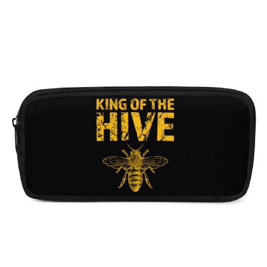 King Of The Hive - Funny Beekeeping - Lover Honey Pencil Cases