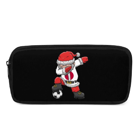 Soccer Boy Dabbing Santa Christmas Jersey Japan Pencil Cases