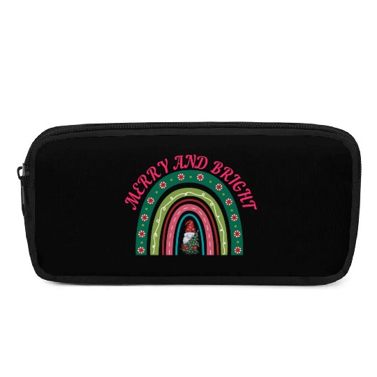 Merry and bright Christmas Pencil Cases