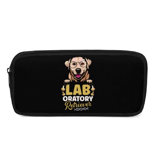 Laboratory Retriever Science Biology Teacher Dog Pencil Cases