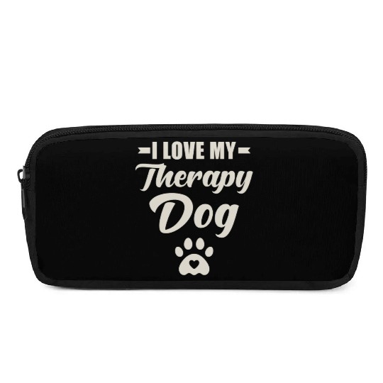 I Love My Therapy Dog Pencil Cases