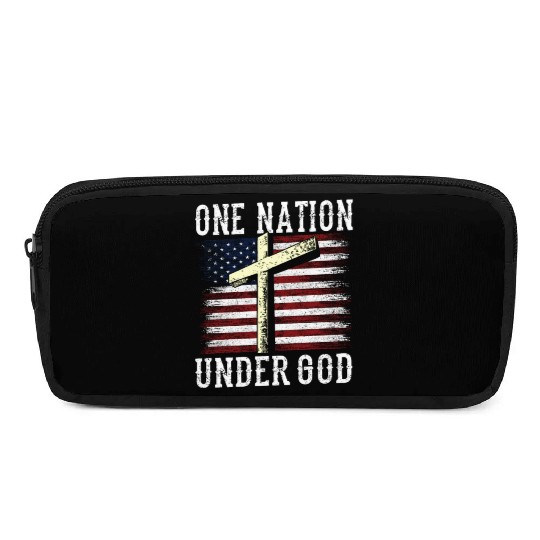 One Nation Under God America US USA American Pencil Cases