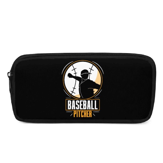 Baseball Pitcher Hobby Player Sayings Pencil Cases