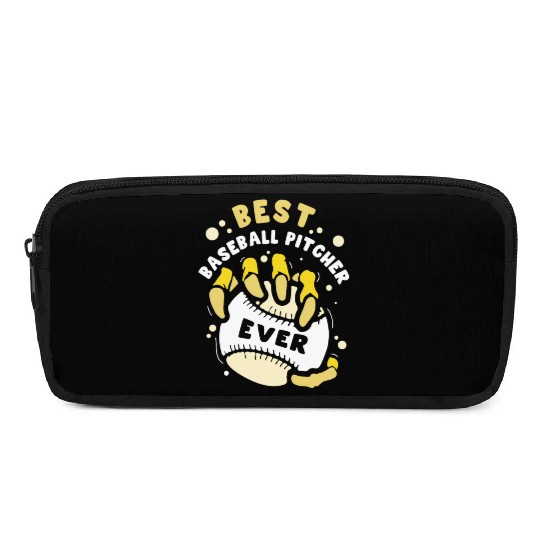 Best Baseball Pitcher Ever Hobby Player Sayings Pencil Cases