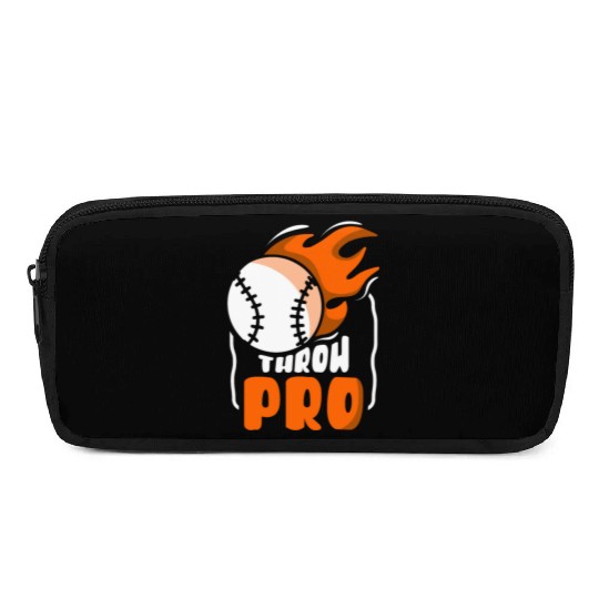 Throw Pro Baseball Pitcher Hobby Player Sayings Pencil Cases