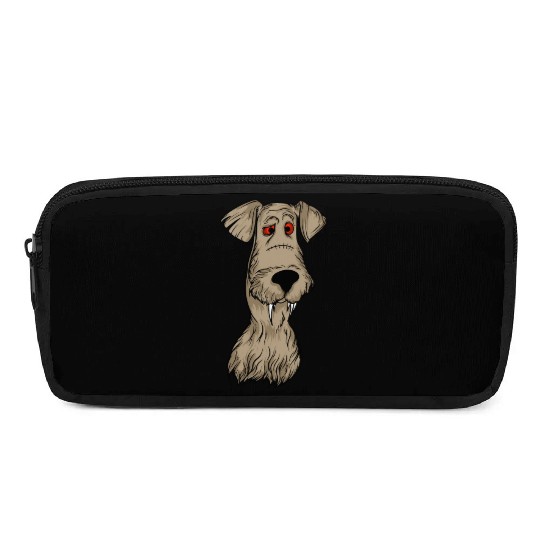 Scary Gray Dog Owners Pet Lover Gift Ideas Pencil Cases