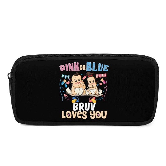 Pink or Blue Bruv Loves You Best Brother Ever Big Pencil Cases