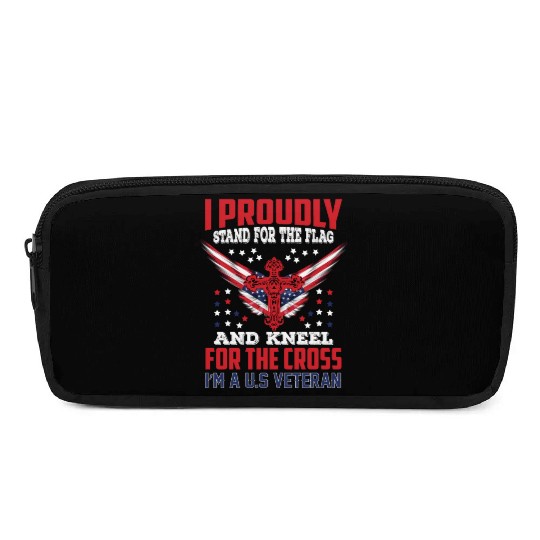 I'm A US Veteran Dad Grandpa Gift Ideas Pencil Cases