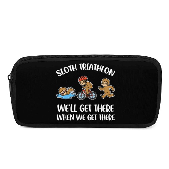 Sloth Triathlon Funny Triathlon Gift Pencil Cases