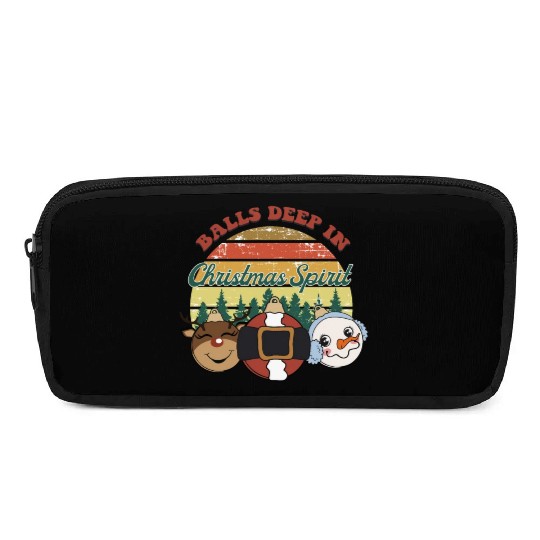 christmas spirit sublimation Pencil Cases