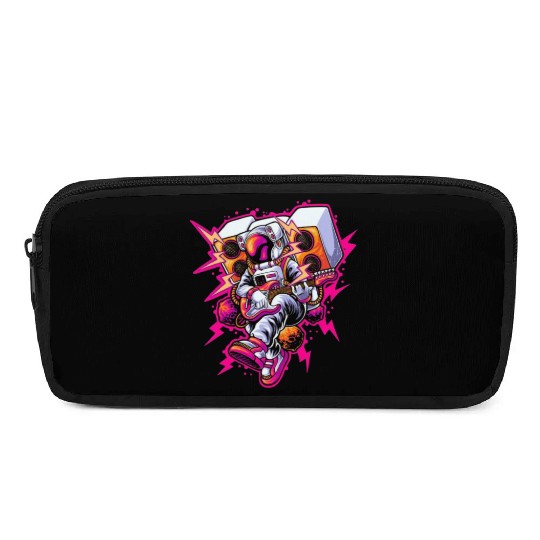 Astronaut Rock & roll playing guitar in space Pencil Cases