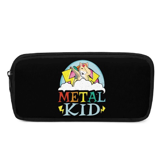 Guitar Metal Kid Music Rock Dab Unicorn Kawaii Pencil Cases