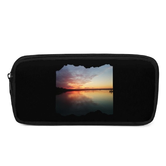 Beautiful photography of ocean waves and sunset Pencil Cases