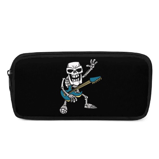 Rock & Roll Skeleton Guitar Music Lover Rockstar Pencil Cases
