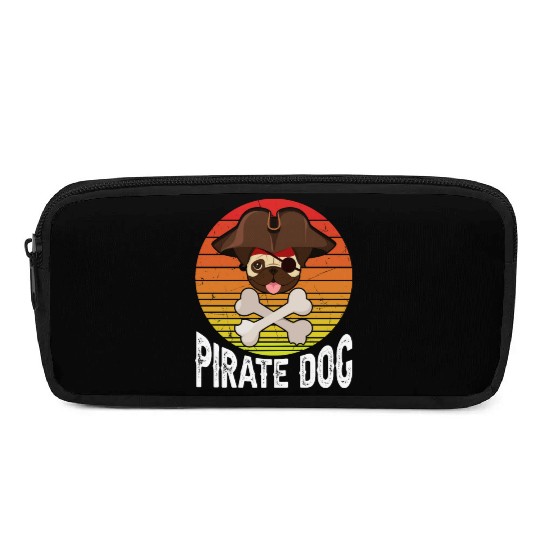 Pug Pirate Dog Pencil Cases