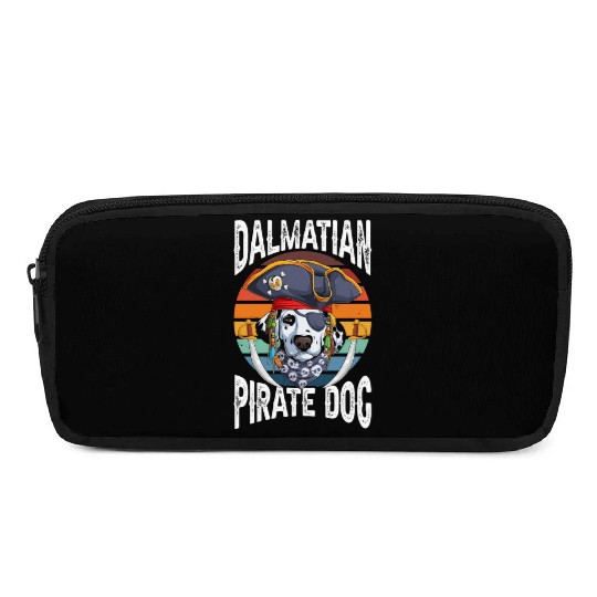Dalmatian Pirate Dog Pencil Cases