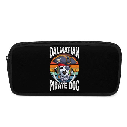 Dalmatian Pirate Dog Pencil Cases