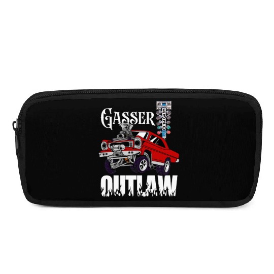 Gasser Outlaw Class Vintage Drag Racing Race Car Pencil Cases