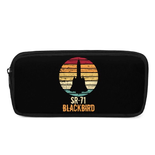 Vintage Sr-71 Blackbird Military Aviation Aircraft Pencil Cases