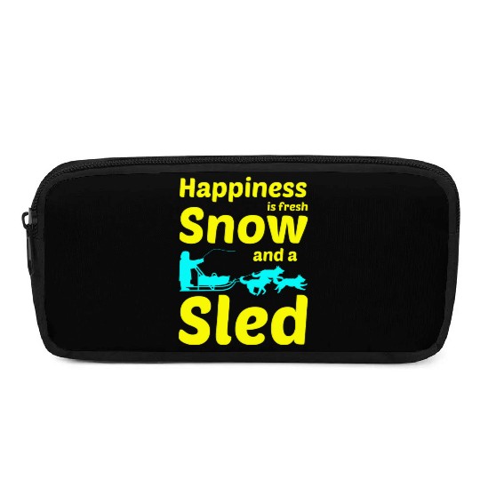 Husky Sledding Sled Dog Racing Alaskan Racers Pencil Cases