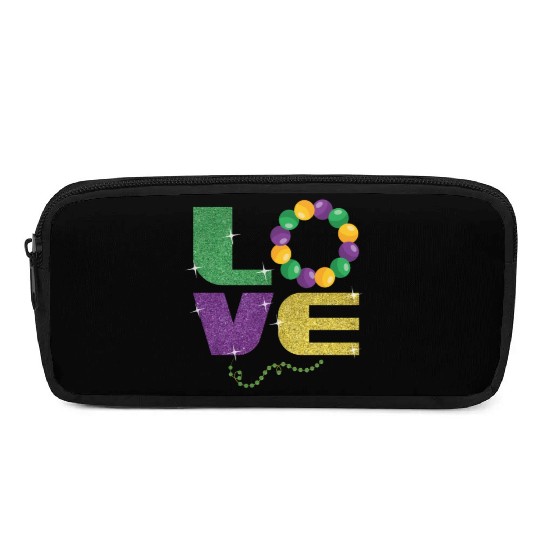 Love New Orleans Festival Parade Beads Mardi Gras Pencil Cases
