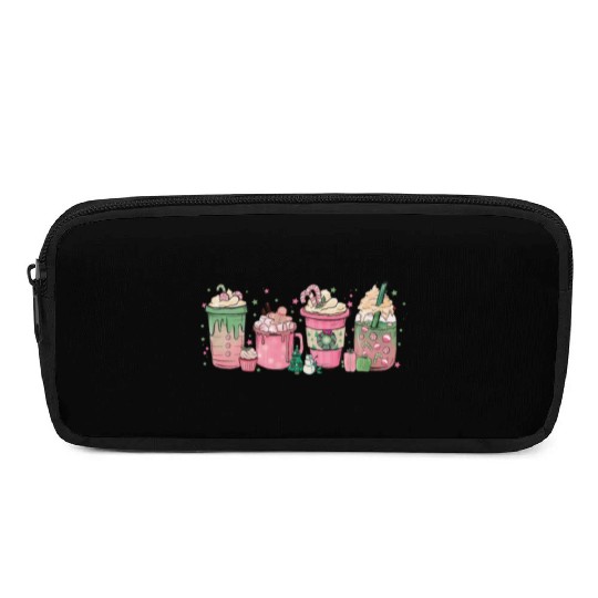 Hot Chocolate Cup Peppermint Mocha Pencil Cases