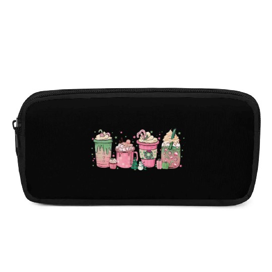 Hot Chocolate Cup Peppermint Mocha Pencil Cases