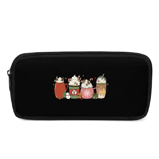 Hot Chocolate Cup Peppermint Mocha Pencil Cases