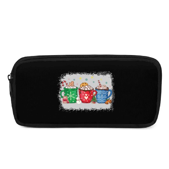 Christmas Hot Chocolate Peppermint Mocha Pencil Cases