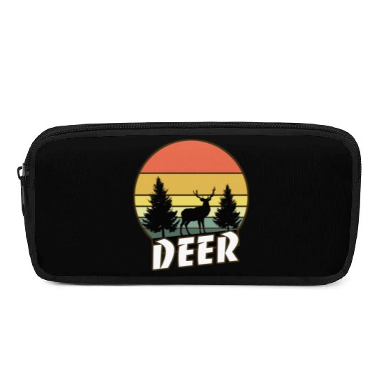 Deer funny sunset sunrise summer Gifts Pencil Cases