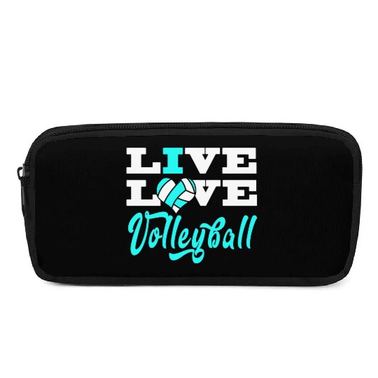 Volleyball Live Love Light Blue For Girlsns Pencil Cases
