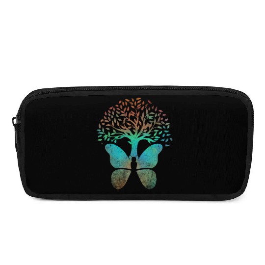 Butterfly Tree Beautiful Animal Butterflies Tree Pencil Cases