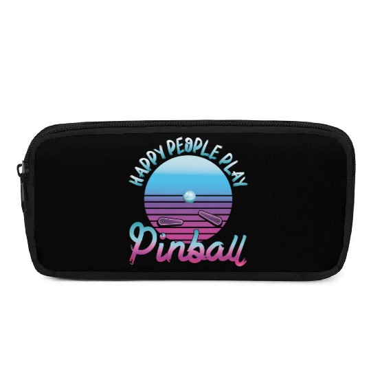 Happy People Play Pinball Retro 80s Pencil Cases