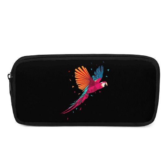 Macaw Parrot Geometric Bird Parakeet Ornitholog Gi Pencil Cases