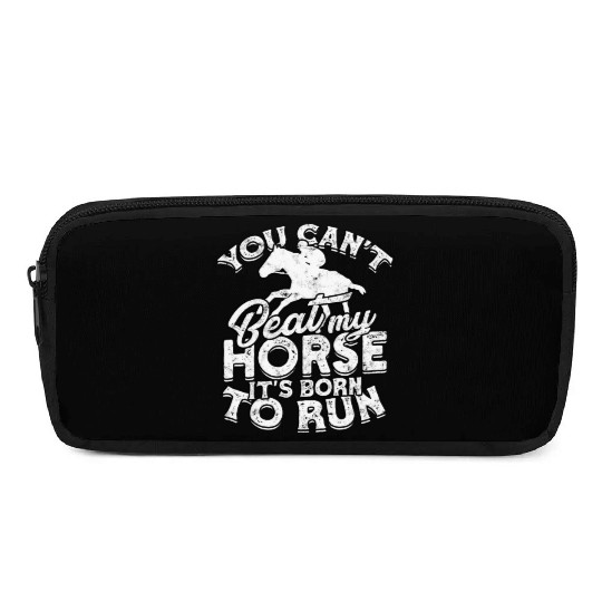 Horse Racing Equestrian Horseback Horse Racer Pencil Cases