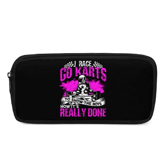 Go Kart Racer Pit Crew Car Racing Karting Pencil Cases
