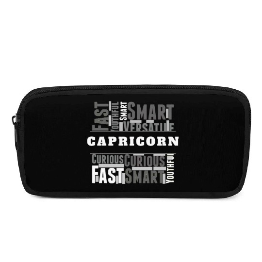 Capricorn Zodiac Star Sign Word Cloud Square Monoc Pencil Cases
