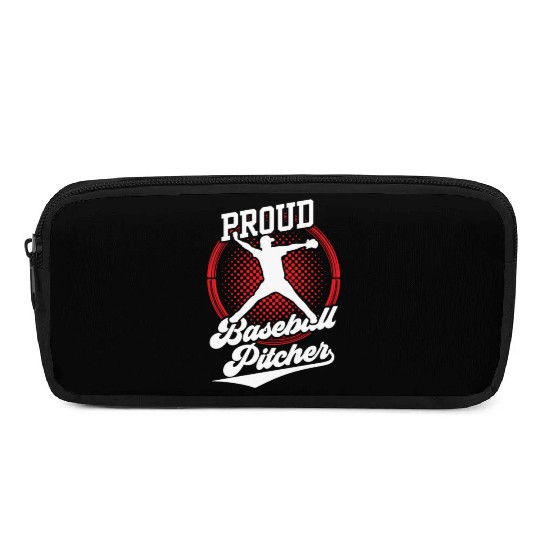 Proud Baseball Pitcher Player Hobby Sayings Pencil Cases
