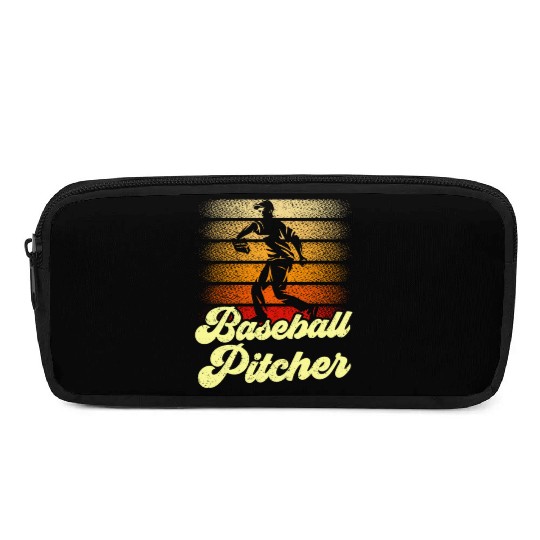 Baseball Pitcher Player Hobby Sayings Pencil Cases
