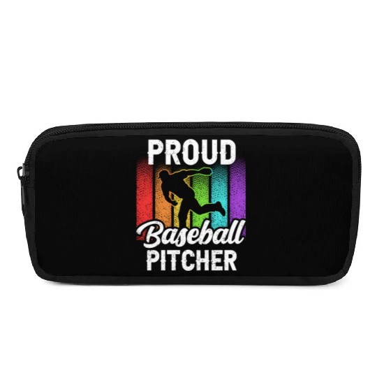 Proud Baseball Pitcher Sayings Player Hobby Pencil Cases