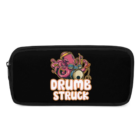 Drummer Drums Music Drum Set Drumming Pencil Cases